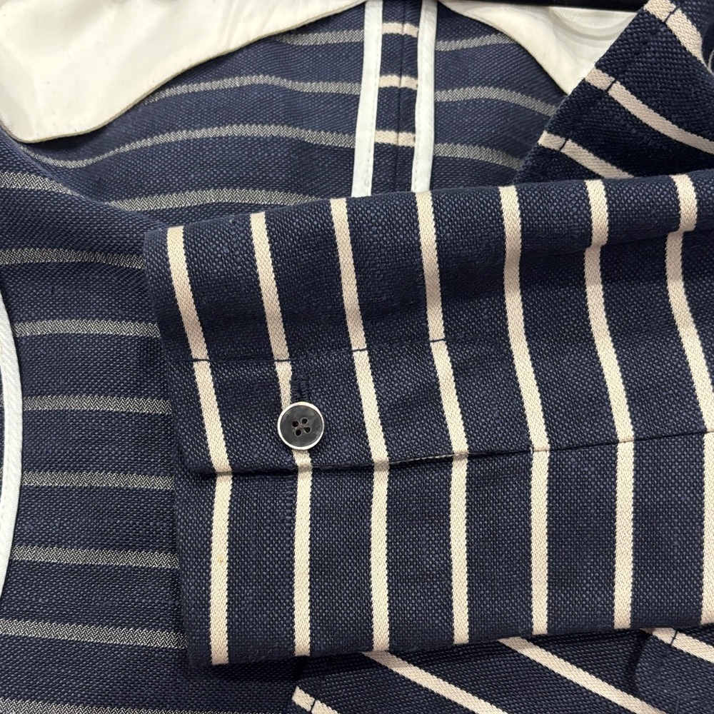 Banana Republic Navy and White Striped Blazer - Picture 6 of 6